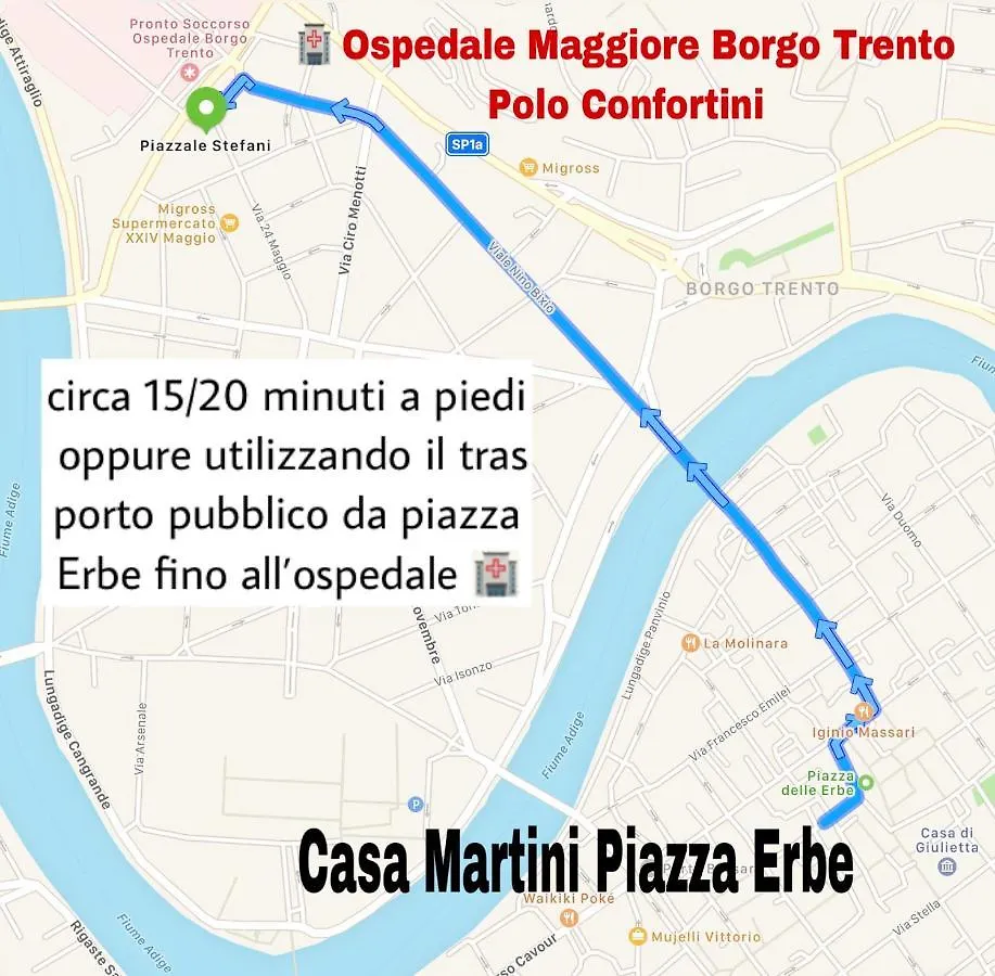Apartmán Casa Martini Piazza Erbe Verona